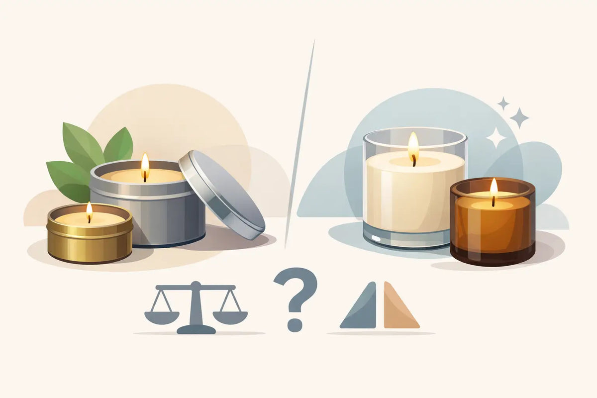 Candle Tins vs Glass for Your Candle Brand