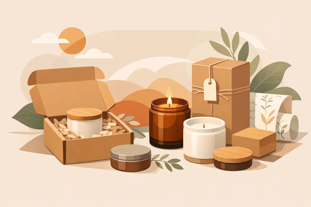 Packaging for an Etsy Candle Business That Sells