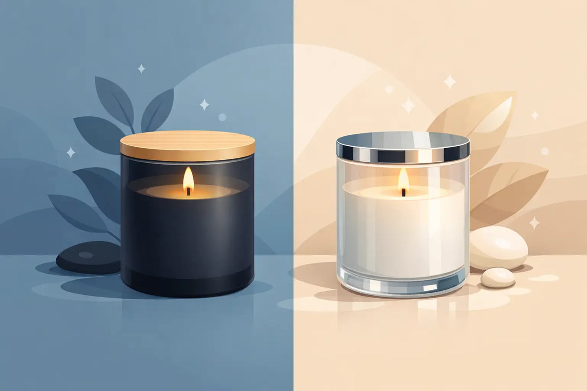 Matte vs Glossy Candle Jars for Your Brand